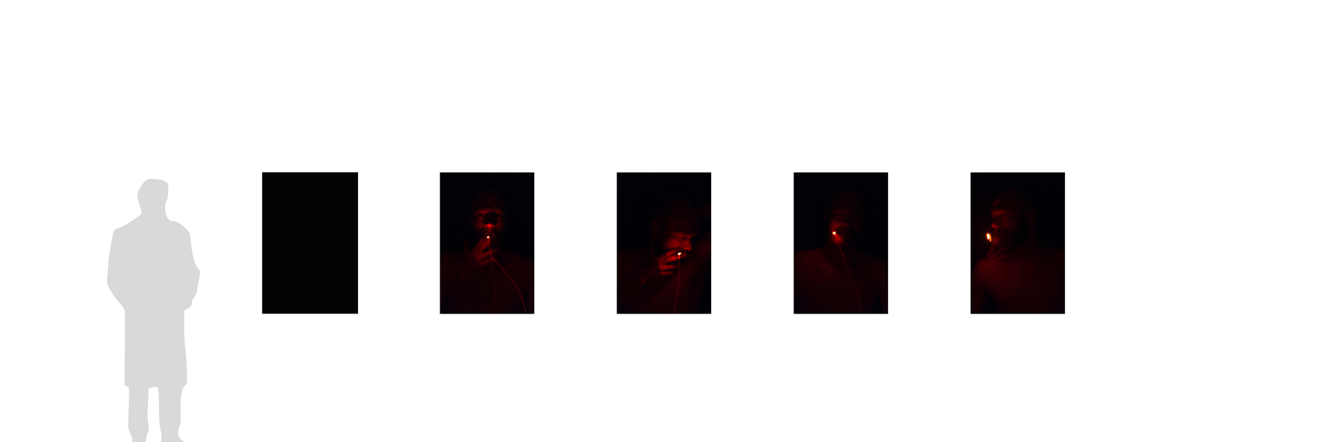 primary narcissism; 5 Ausbelichtungen 64 &times; 96 cm