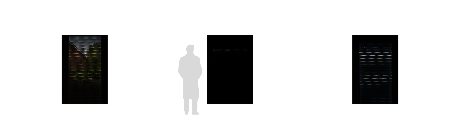 rollo 01 - 03; 3 Ausbelichtungen 120 &times; 180 cm