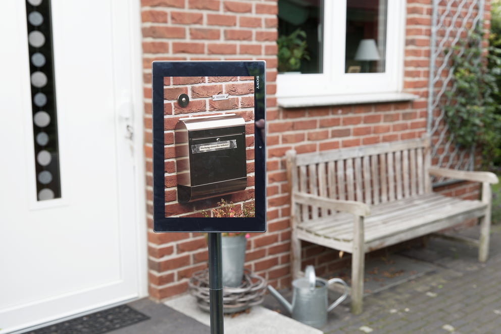 notice for the postman; Ausbelichtung 48 × 32 cm