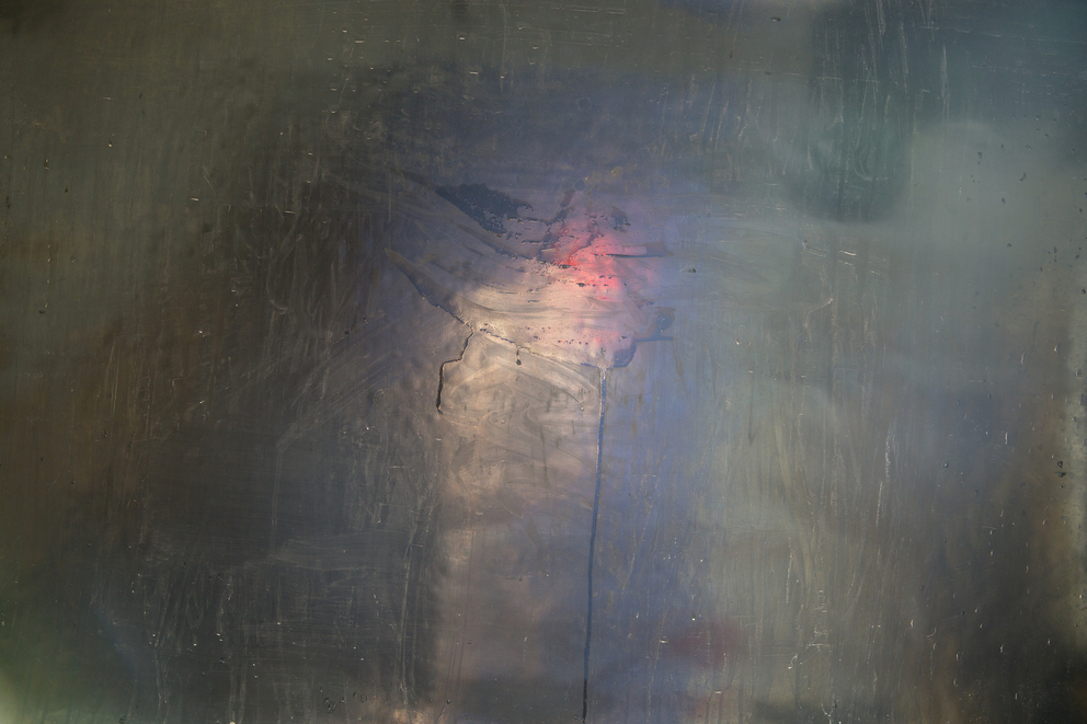 laken rot 10; Ausbelichtung 64 × 96 cm