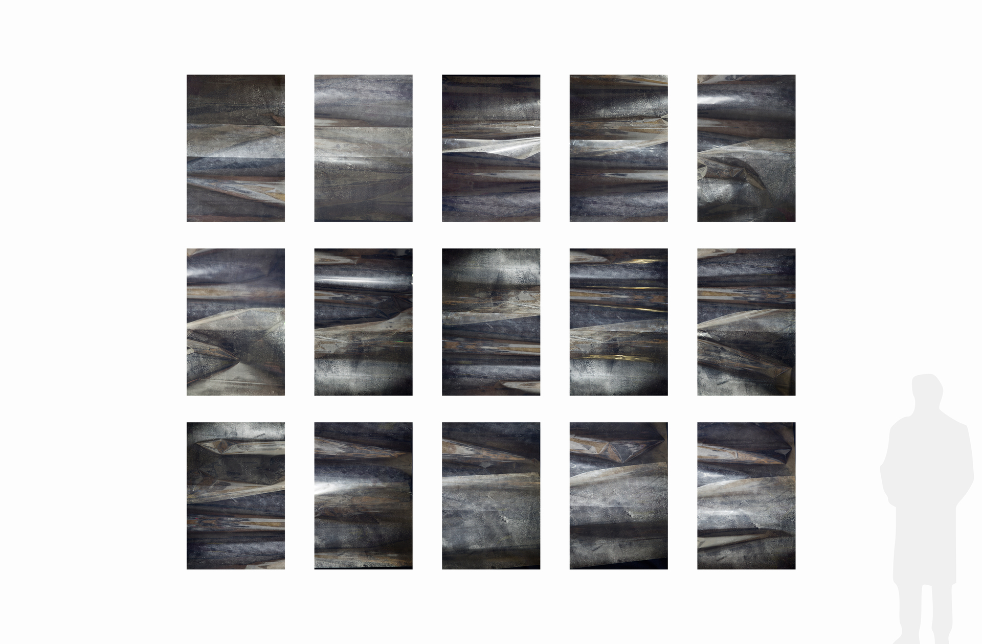 zimmer 01 - 15; 15 Ausbelichtungen 64 × 96 cm