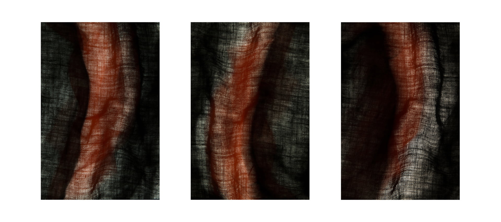 überlagerung 21 - 23; 3 Ausbelichtungen 60 × 90 cm