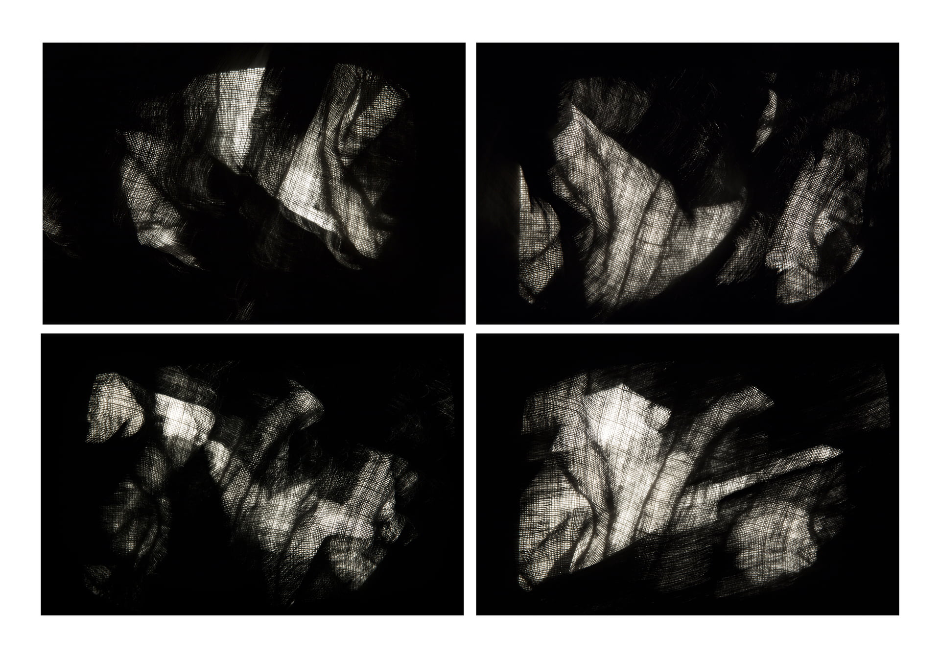 überlagerung 56 - 58 59 - 60; 4 Ausbelichtungen 60 × 90 cm